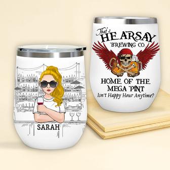 Alcoholic Personalized Wine Tumbler - Gift for Wine Lovers - Thegiftio UK