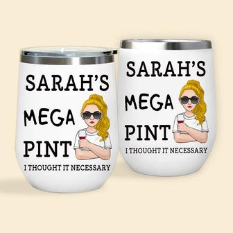 Alcoholic Personalized Wine Tumbler - Gift for Wine Lovers - Thegiftio UK