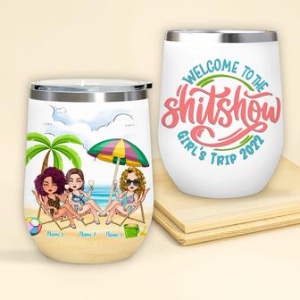 Bestie 4 Wine Custom Tumbler - Gift for Best Friends - Thegiftio UK