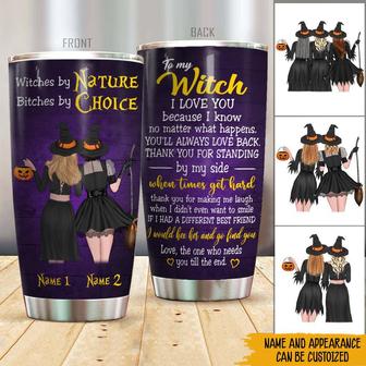 Witch Best Friends Custom Tumbler - Gift for Best Friends - Thegiftio UK