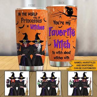 Witch Bestie Personalized Tumbler - Gift for Best Friends - Thegiftio UK