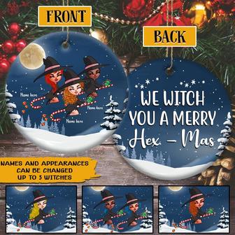 We Witch You A Merry Hex-Mas Personalized Ornament - Gift - Thegiftio UK