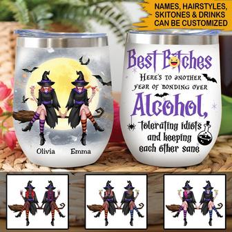 Witch Best Bitches Custom Wine Tumbler - Gift for Witches - Thegiftio UK