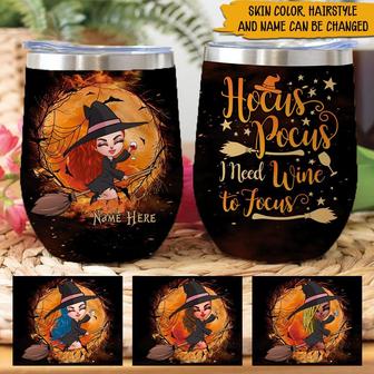 Witch Wine Tumbler Custom Design - Gift for Wine Lovers - Thegiftio UK