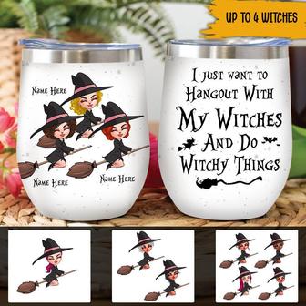 I Just Want To Hangout With My Witches Custom Tumbler - Gift - Thegiftio UK