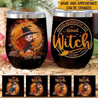 Witch Club Custom Wine Tumbler - Gift for Witch Lovers - Thegiftio UK