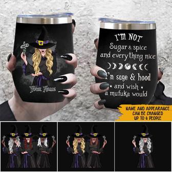 Witch Custom Wine Tumbler - Gift for Halloween Lovers - Thegiftio UK