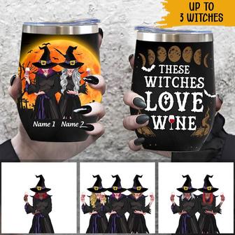 Witch Custom Wine Tumbler - Gift for Witch Best Friends - Thegiftio UK