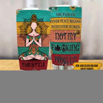 The Path Of Inner Peace Custom Tumbler - Gift for Yogis - Thegiftio UK