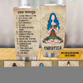 Yoga Tumbler Custom Skin And Name - Gift for Yogis - Thegiftio UK