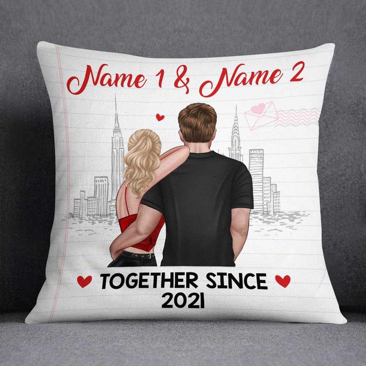 Personalized Couple Together Since Pillow