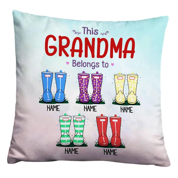 Personalized Mom Grandma Nanny Son Daughter Grandson Granddaughter Family Welly Boot Pillow