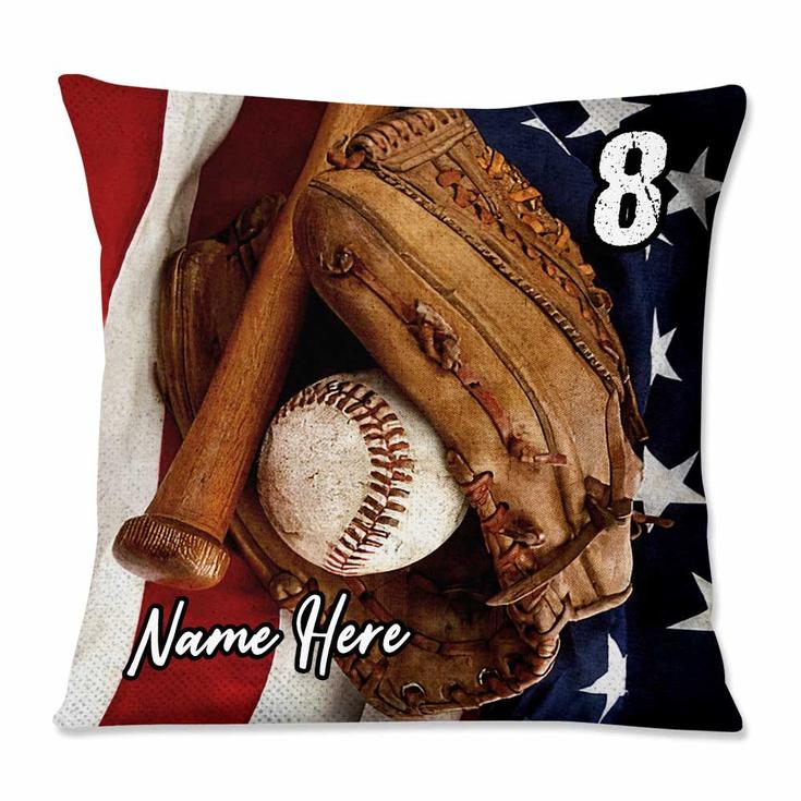 Personalized Christmas Gift For Baseball Lover, Love Baseball Pillow