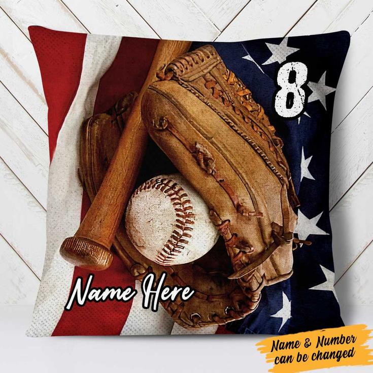 Personalized Christmas Gift For Baseball Lover, Love Baseball Pillow