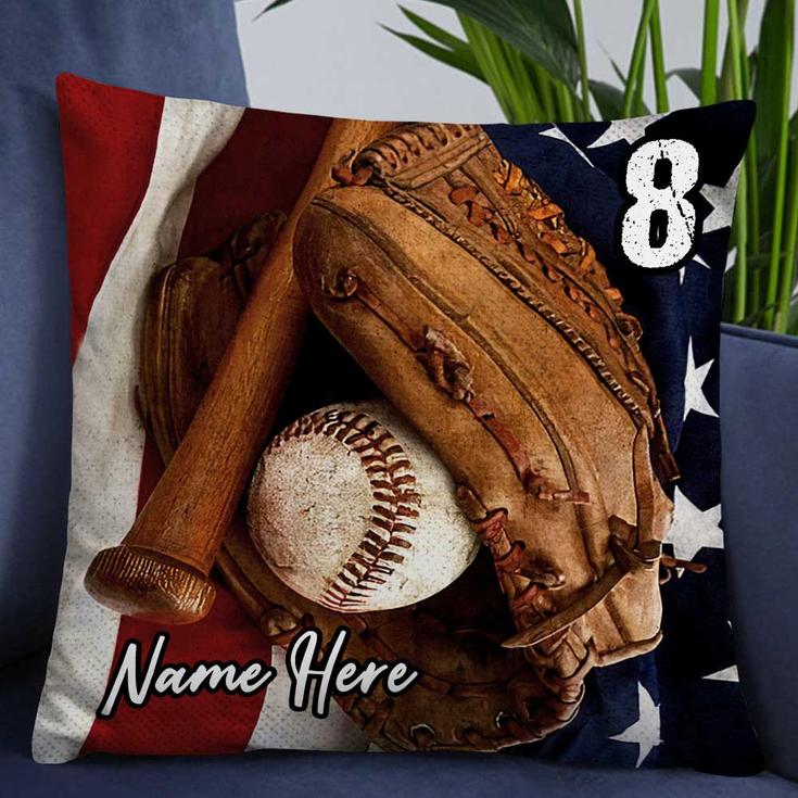 Personalized Christmas Gift For Baseball Lover, Love Baseball Pillow