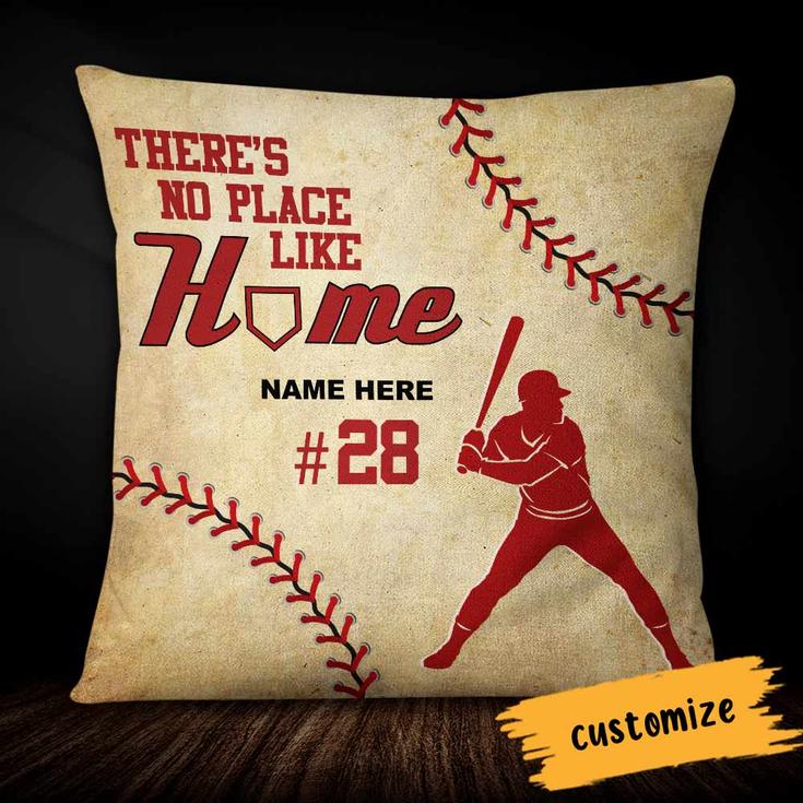 Personalized Gift For Baseball Lover, Baseball Player, Love Baseball Home Pillow
