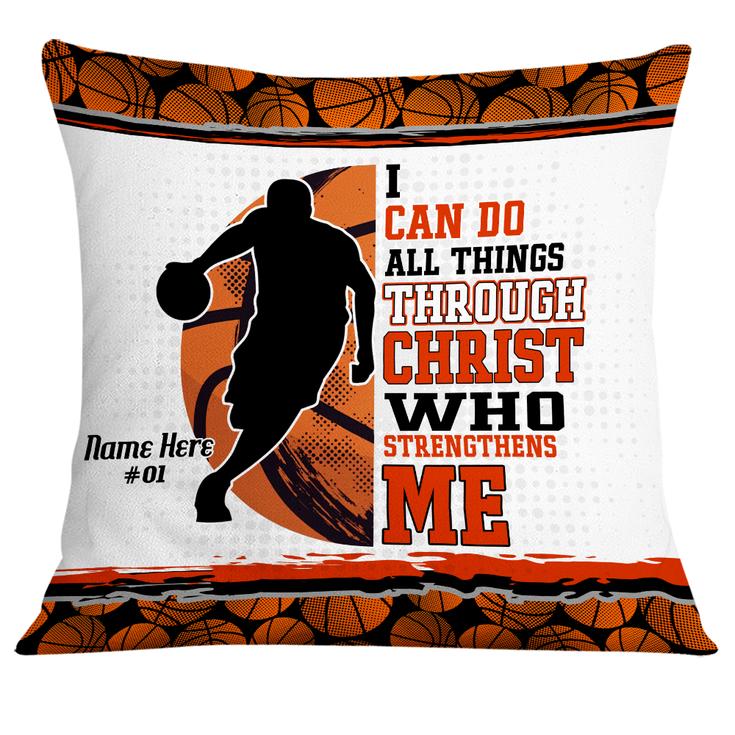 Personalized Gift For Basketball Lovers, Birthday Gift, Love Basketball Pillow