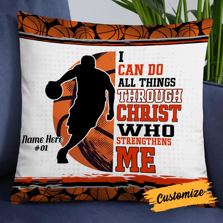 Personalized Gift For Basketball Lovers, Birthday Gift, Love Basketball Pillow