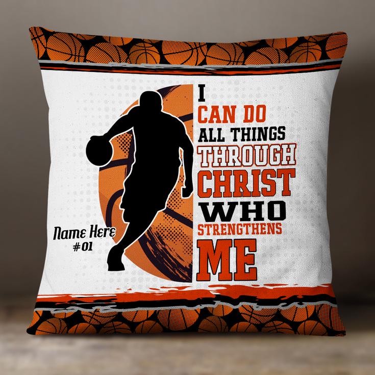 Personalized Gift For Basketball Lovers, Birthday Gift, Love Basketball Pillow