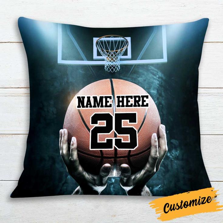 Personalized Basketball Lovers, Love Basketball Player Pillow