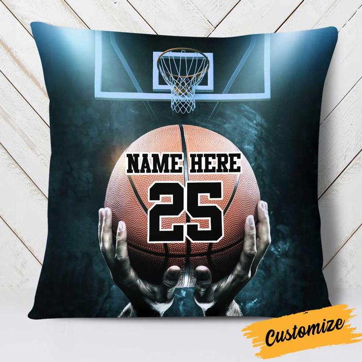 Personalized Basketball Lovers, Love Basketball Player Pillow