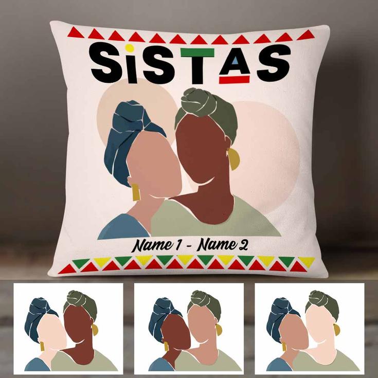 Personalized Best Friends Gifts, Best Friend, To My Bestie Sistas Pillow, Best Friend Birthday Gift, Moving Away Gift