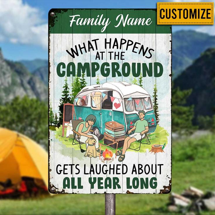 Personalized Gift For Campers, Camping  Garden Metal Sign