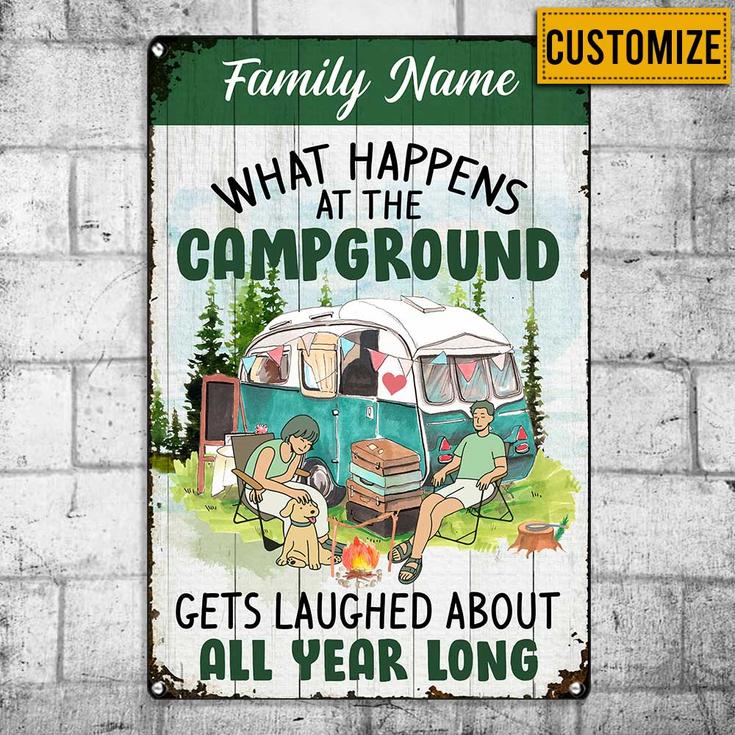 Personalized Gift For Campers, Camping  Garden Metal Sign