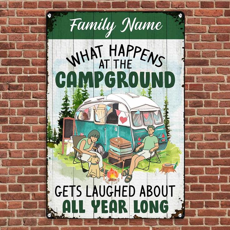 Personalized Gift For Campers, Camping  Garden Metal Sign