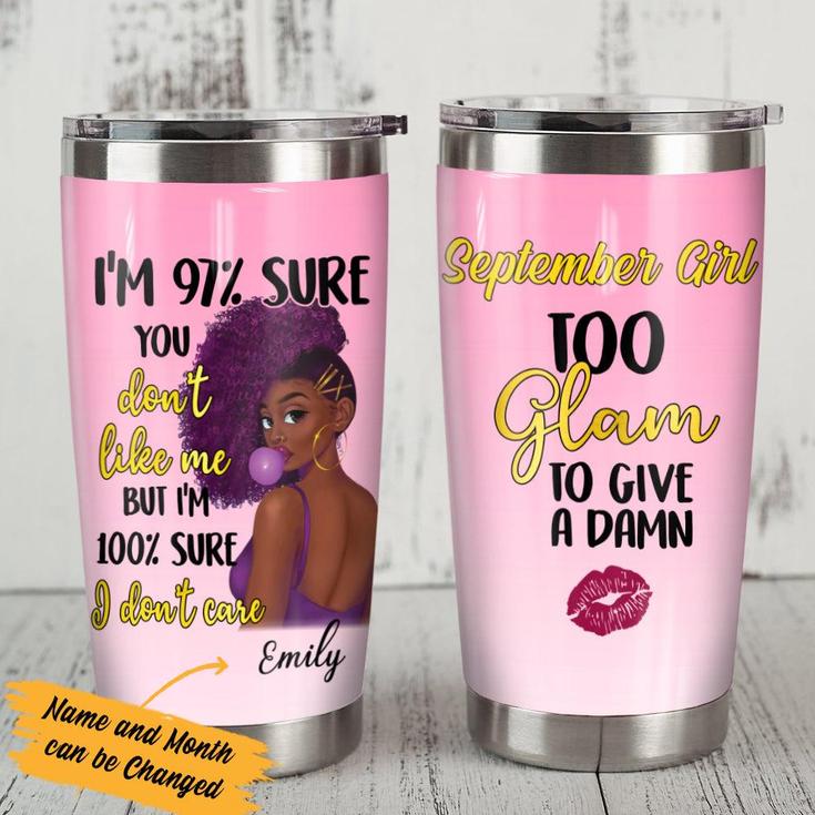 Personalized I Do Not Care BWA Steel Tumbler
