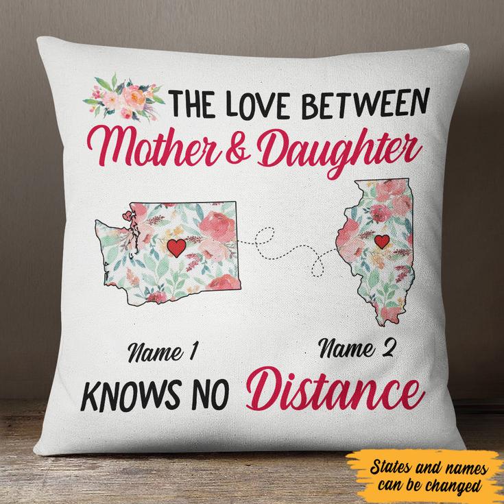 Personalized Love Between Long Distance  Pillow