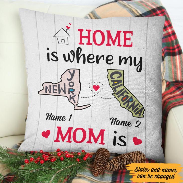 Personalized Home Is Long Distance  Pillow