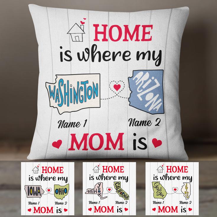 Personalized Home Is Long Distance  Pillow