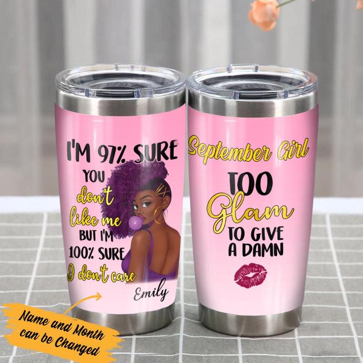 Personalized I Do Not Care BWA Steel Tumbler