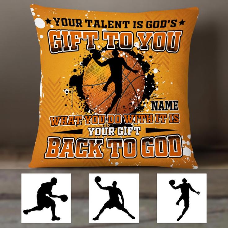 Personalized Cool Gift for Sport Lovers, Basketball Player, Love Basketball Pillow