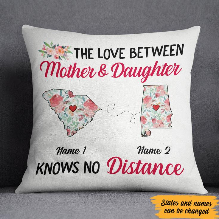 Personalized Love Between Long Distance  Pillow