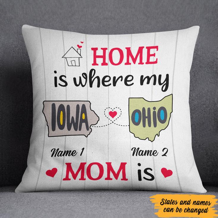 Personalized Home Is Long Distance  Pillow
