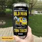 Personalized Tow Truck Steel Tumbler