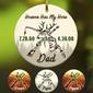 Personalized Haven Has My Hero Dad Memorial  Circle Ornament
