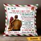 Personalized Christmas Couple Pillow Love Air Mail Love You Forever And Always Gift For Lovers Boyfriend Girlfriend Husband And Wife