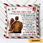 Personalized Christmas Couple Pillow Love Air Mail Love You Forever And Always Gift For Lovers Boyfriend Girlfriend Husband And Wife