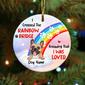 Personalized Dog Loss Gifts, Pet Memorial Gifts, Bereavement Gifts, Dog Rainbow Bridge Christmas Circle Ornament