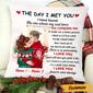 Personalized Christmas Couple Pillow The Day I met You Love Forever Gift For Lovers Boyfriend Girlfriend Husband And Wife