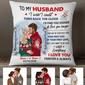 Personalized Gift For Lovers Boyfriend Girlfriend Husband And Wife, Couple Winter Christmas Pillow, To My Husband First Love
