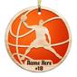 Personalized Christmas Basketball Gifts, Basketball Player, Basketball Player Christmas Circle Ornament