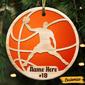 Personalized Christmas Basketball Gifts, Basketball Player, Basketball Player Christmas Circle Ornament
