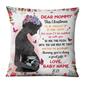 Personalized Baby Ultrasound Mom Dad Pillow