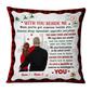 Personalized Gift For Lovers Boyfriend Girlfriend Husband And Wife, Christmas Couple With You Beside Me Pillow
