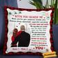 Personalized Gift For Lovers Boyfriend Girlfriend Husband And Wife, Christmas Couple With You Beside Me Pillow