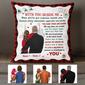 Personalized Gift For Lovers Boyfriend Girlfriend Husband And Wife, Christmas Couple With You Beside Me Pillow
